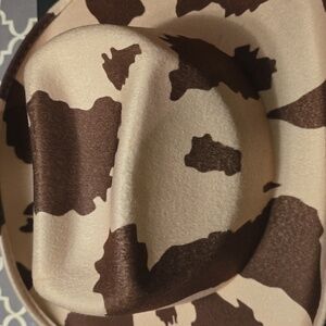 Cow Print Fedora Hat